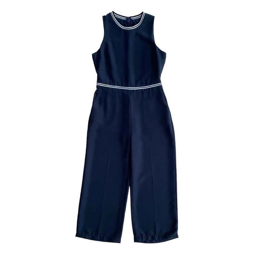Banana Republic Navy Sleeveless Jumpsuit